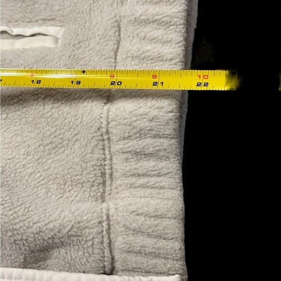 Abercrombie & Fitch Fleece Jacket White Cream and Gray Size Small - Picture 5 of 8